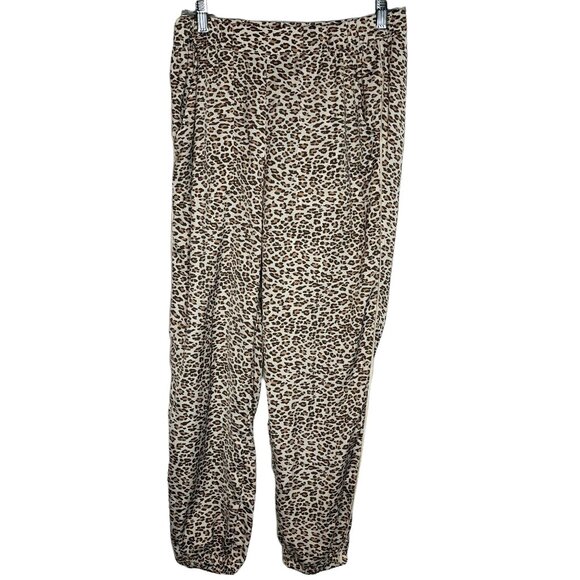 Aerie Women’s Small Jogger Pants Leopard Print Lounge Casual - Picture 1 of 12